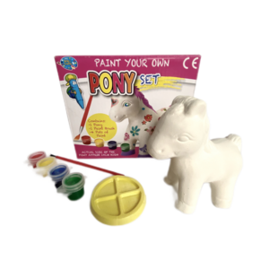 Kids Crafts Ceramics Pony DIY Educational Toy Painting Set for Boys and Girls