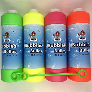 colorful soap bubble water for fun bubble toy pipes bath 33.8 oz /1 L  children's bubble water refill