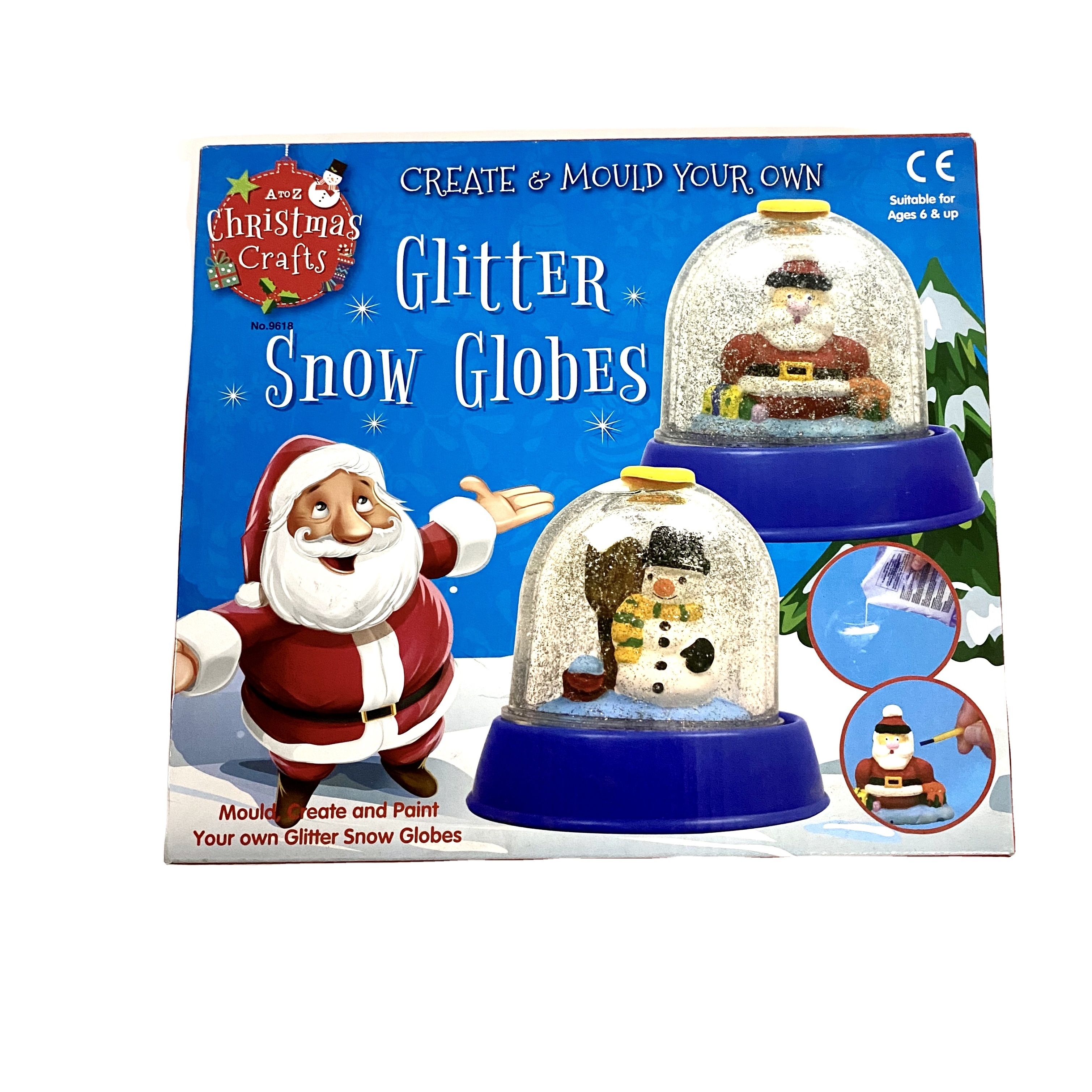 DIY Painting Set Toys Christmas Glitter Snow Globes Crafts Mould Creative Handmade Toys For Children