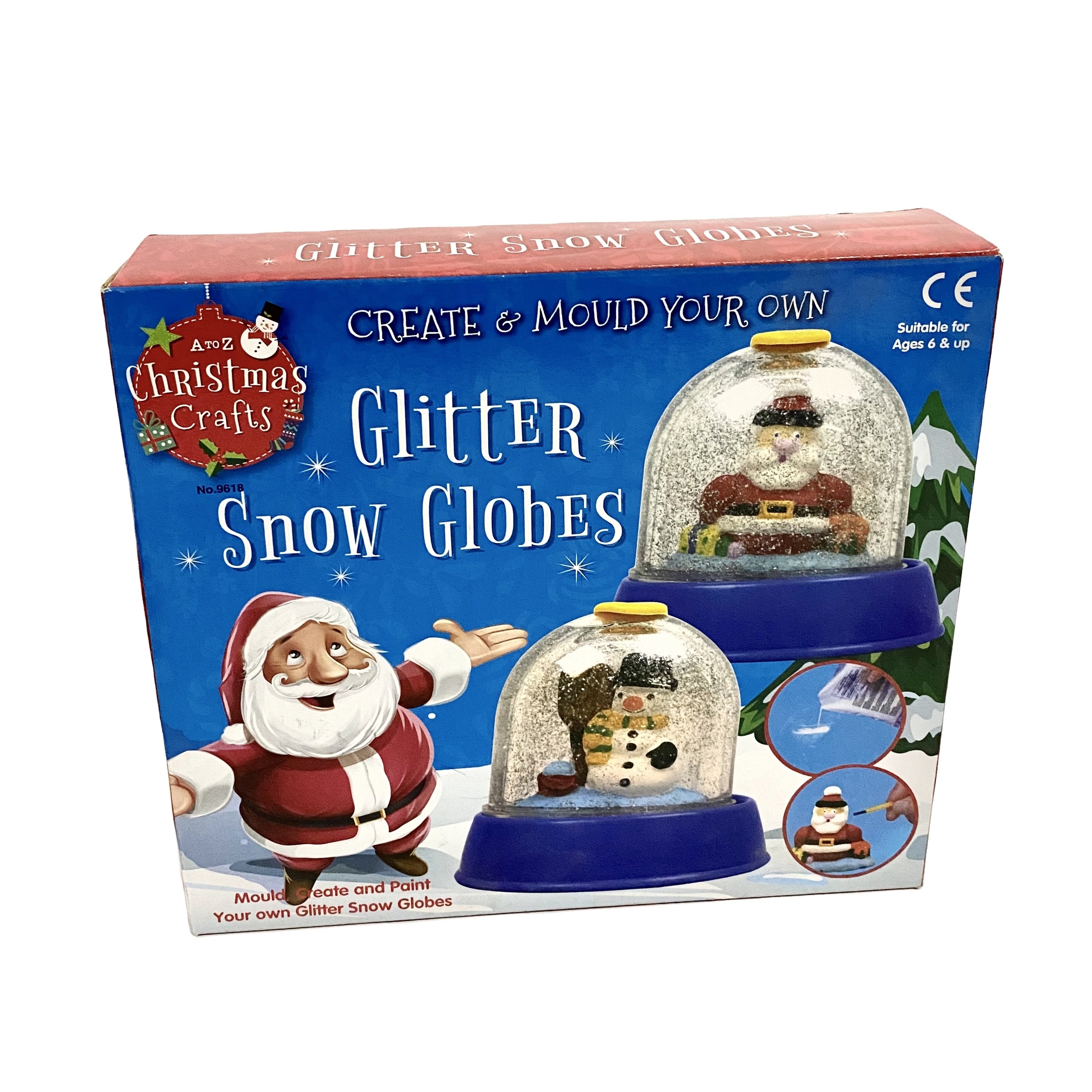 DIY Painting Set Toys Christmas Glitter Snow Globes Crafts Mould Creative Handmade Toys For Children