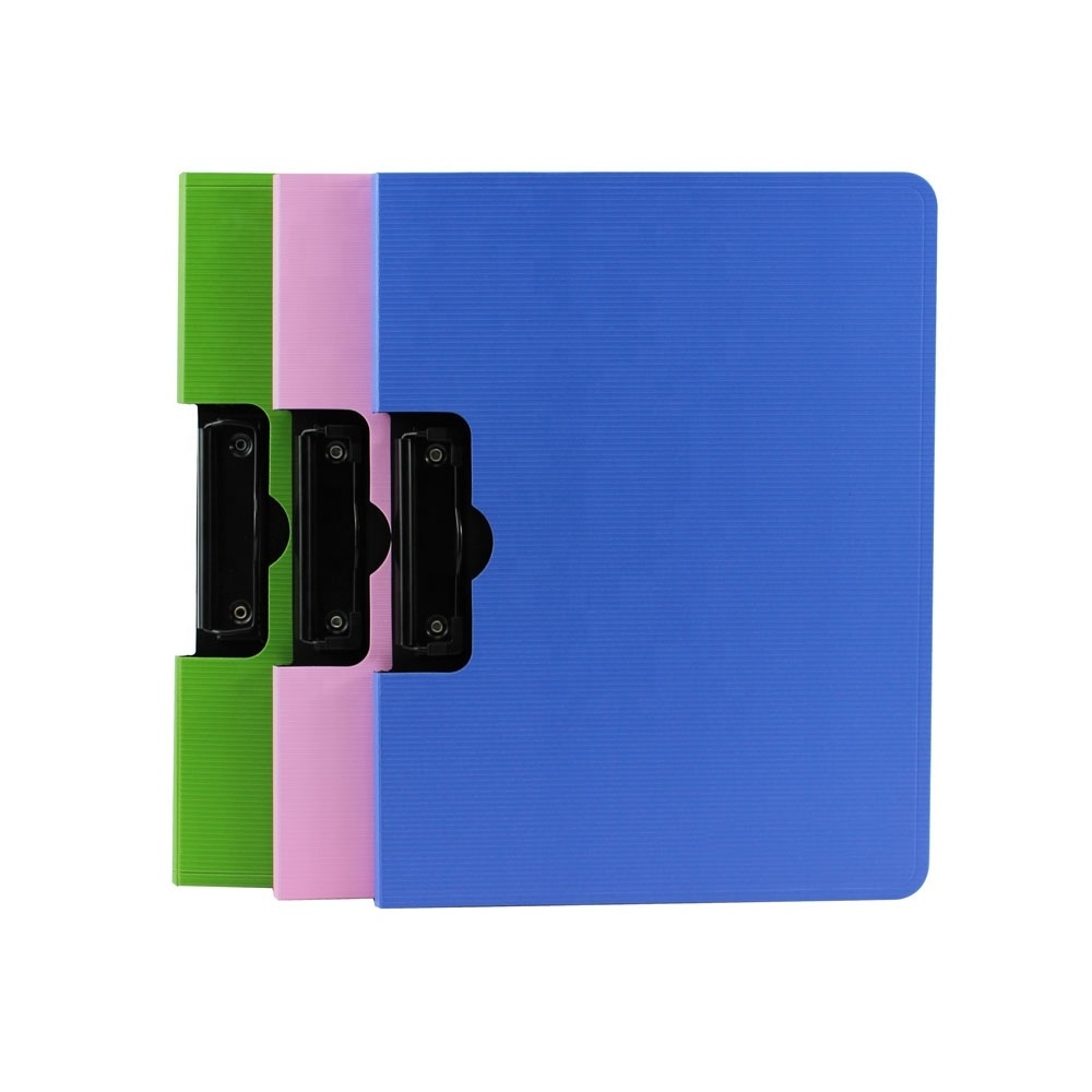 Custom A4 Size PP Plastic Metal Foldable Storage Document Folder Office Folding Foam Clipboard