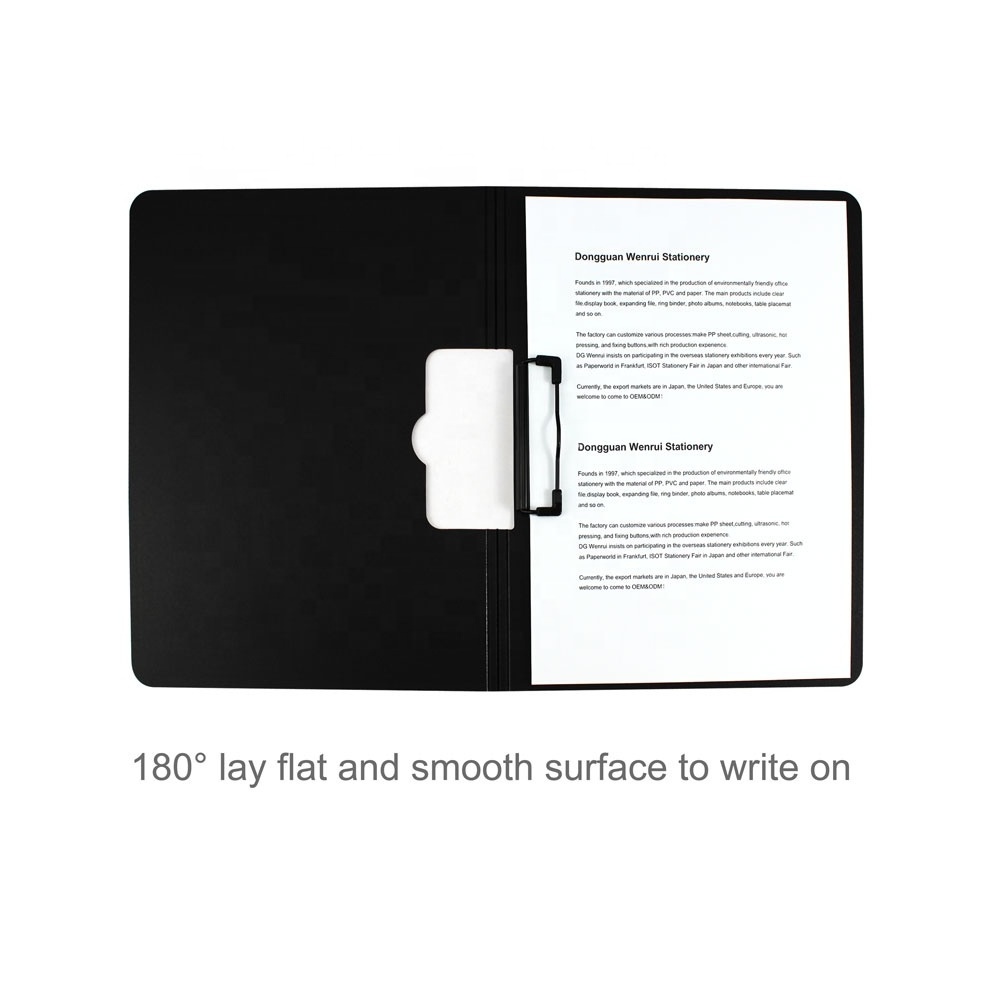 Custom A4 Size PP Plastic Metal Foldable Storage Document Folder Office Folding Foam Clipboard