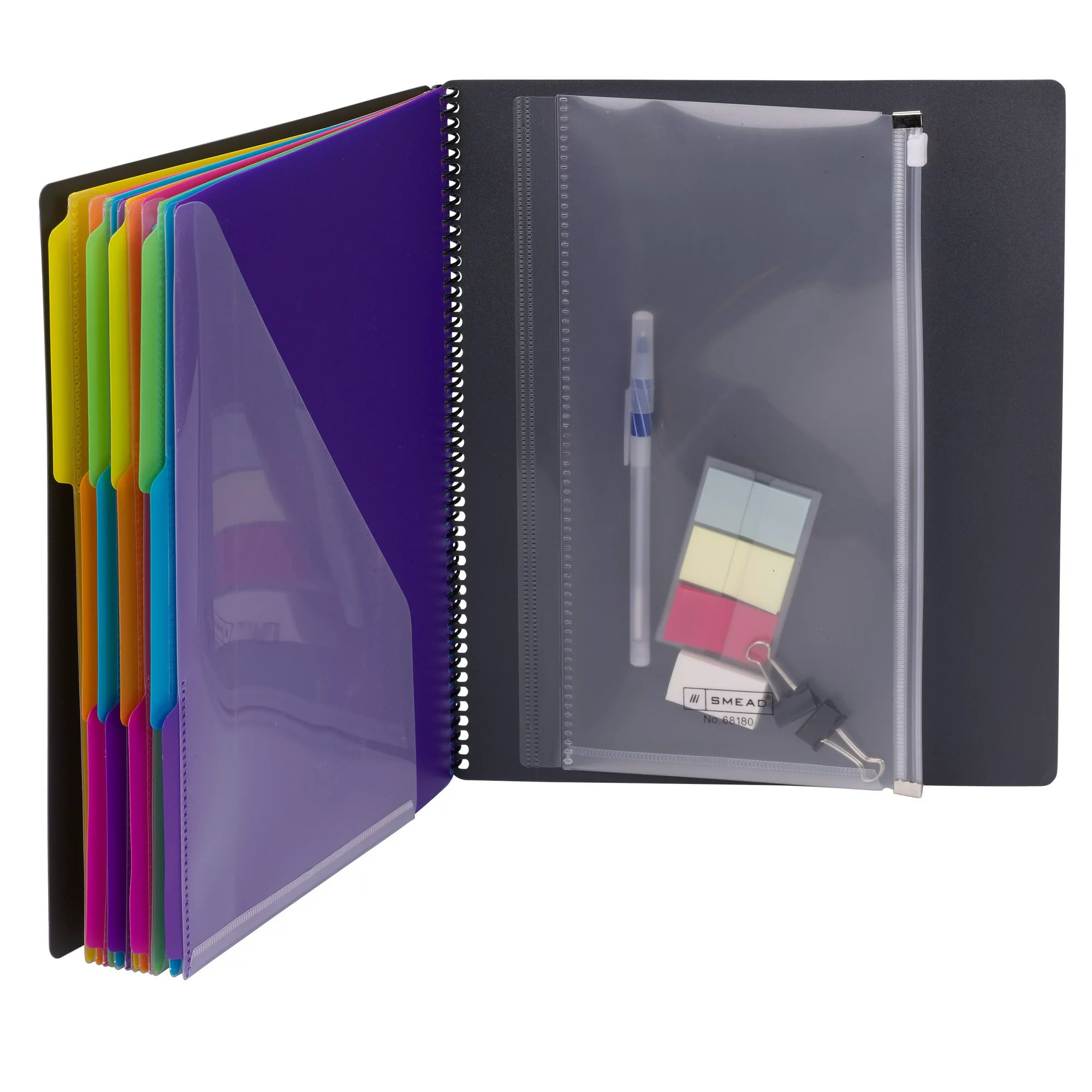 A4 Display File Holder 12taps 24pockets File Organizer Folder Ring Binder Desktop Office Supplies