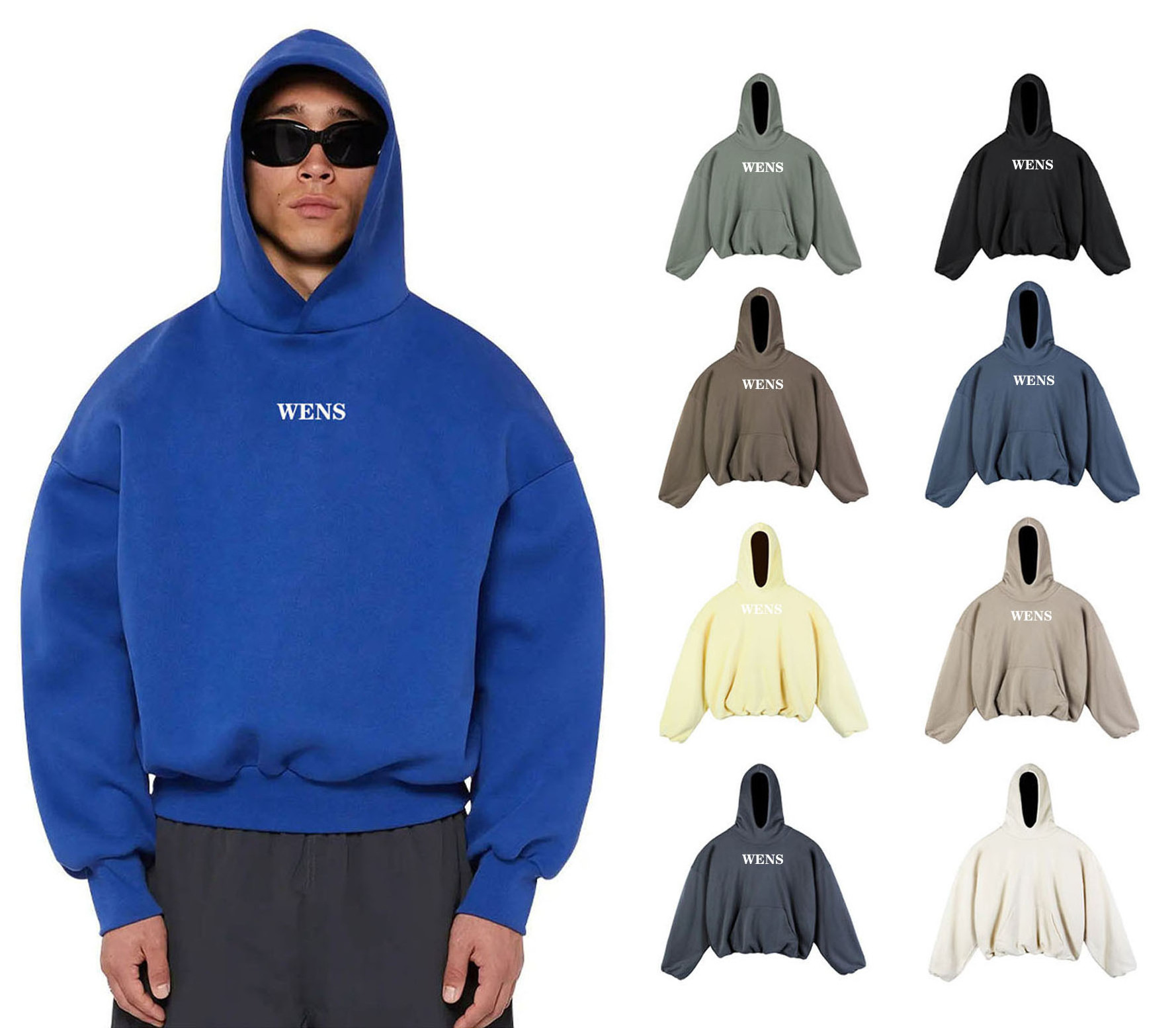 Custom Oversized 100% Cotton Blank Pullover Drop Shoulder Customized 600 GSM Heavyweight Boxy Hoodies Clothing Manufacturer Men