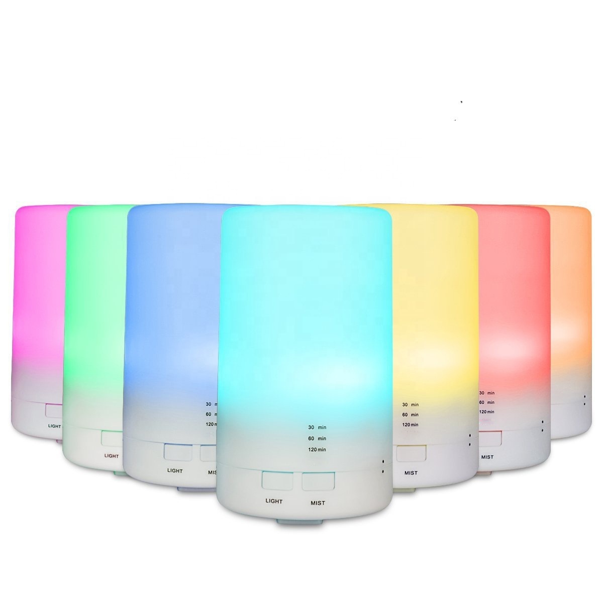 125ml Humidifier 7 Color Light Bulb Humidifier Small Capacity Ultrasonic Purifier Cute Gift Cool Mist Humidifier Aroma Diffuser