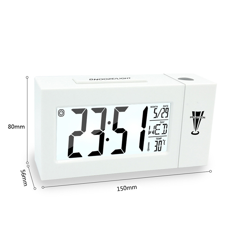 Projector digital Alarm Clock Ceiling Display Desk Table Clock Temperature New Fashion Attention Projection snooze reloj