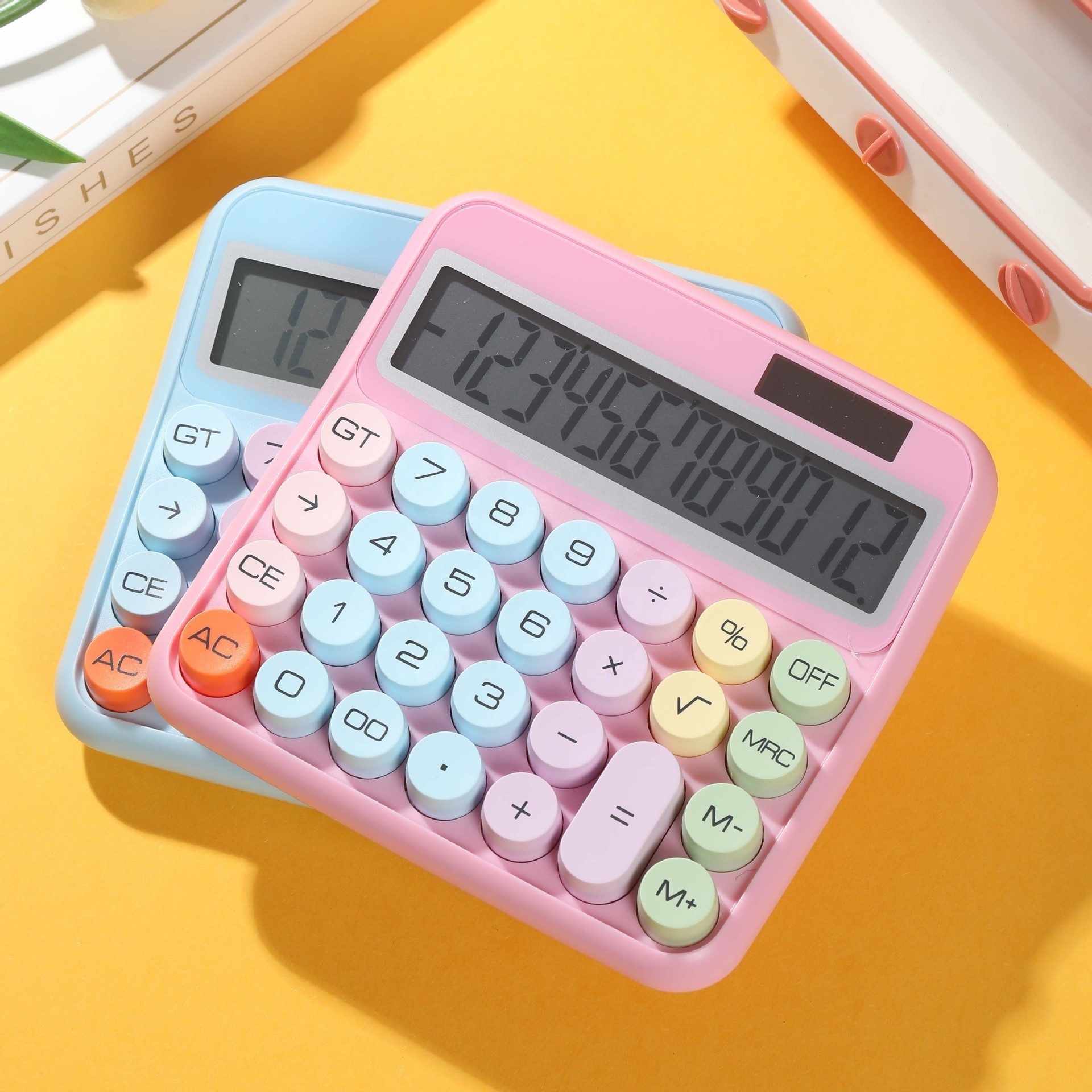 Colorful keys calculator electronic desktop cute new calculate office gift LCD calculator with fashion Mechanical key