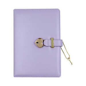 Leather Soft Cover Luxury Notebook Handmade Diary Creative A5 Notebook Diary Gift Travelers Journals With Lock And Key