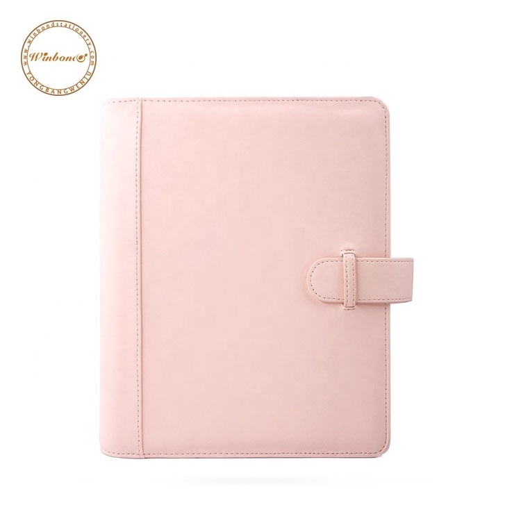 2022 Calendar planner 6 Rings Work Agenda Budget Binder Pu Leather Cover A5 A6 Mini Binder Notebook a6 cover binder