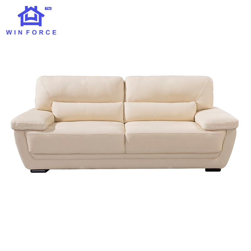 Winforce Wholesale Best Choice Luxury Living Room Multiple Seats Sofa Set Leather Office Double Sofa Three-Seat Sofa