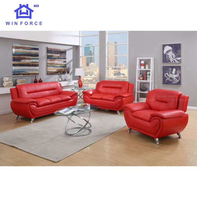 Manufacturers Direct Selling Price American style Classic Popular Living Room Sofa Set Furniture Leather Office Sofa Set