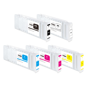 600ml T725A T7251-T7254 Compatible Ink Cartridge For Epson Surecolor F2000 F2100 F2130 Printer With DTG Pigment Ink And Chip