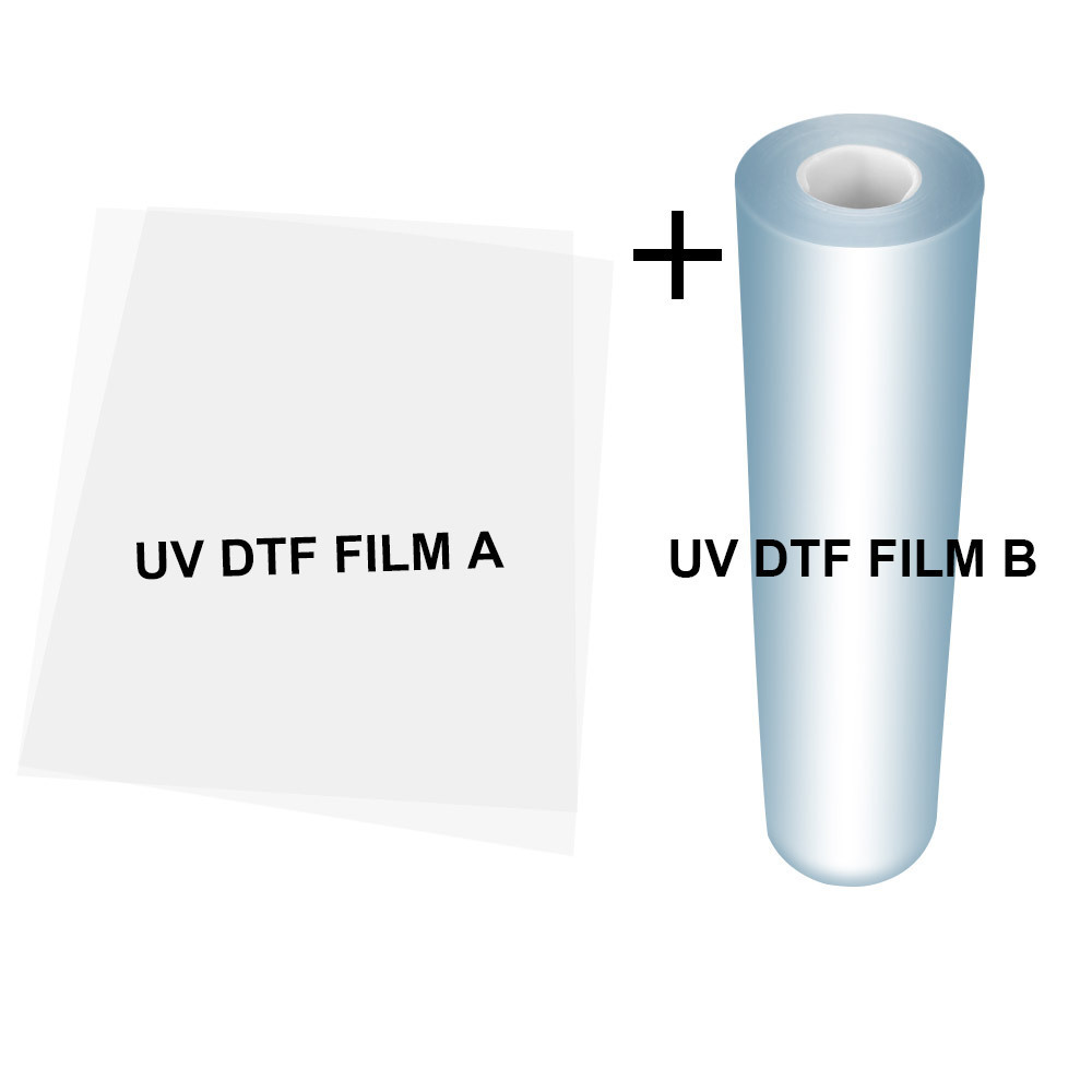 Transfer AB A B Film Sheet UV DTF for UV DTF Cup Wrap Transfers Transfer Printing Mugs Label Sticker Wood Glass UV DTF Film Roll