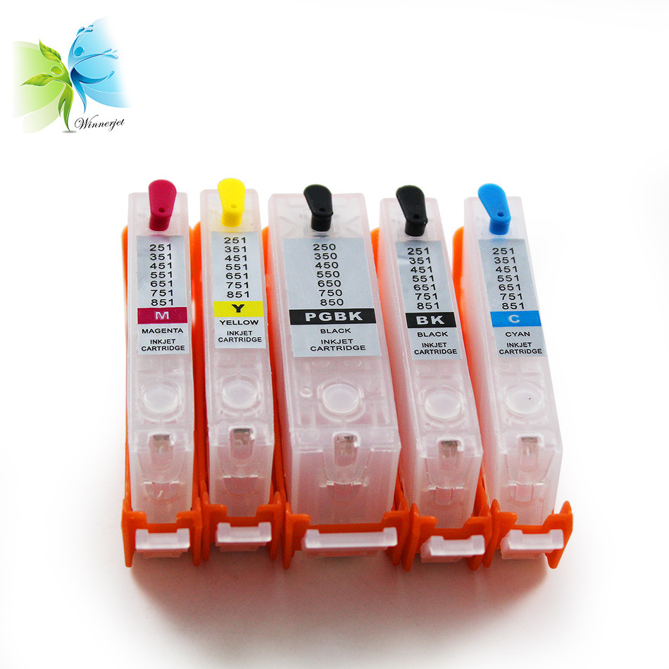 For Canon PGI-450 CLI-451 Edible Ink Cartridges With ARC Chip Refill For Canon Pixma IP7240 MG5440 MG6340 Printer