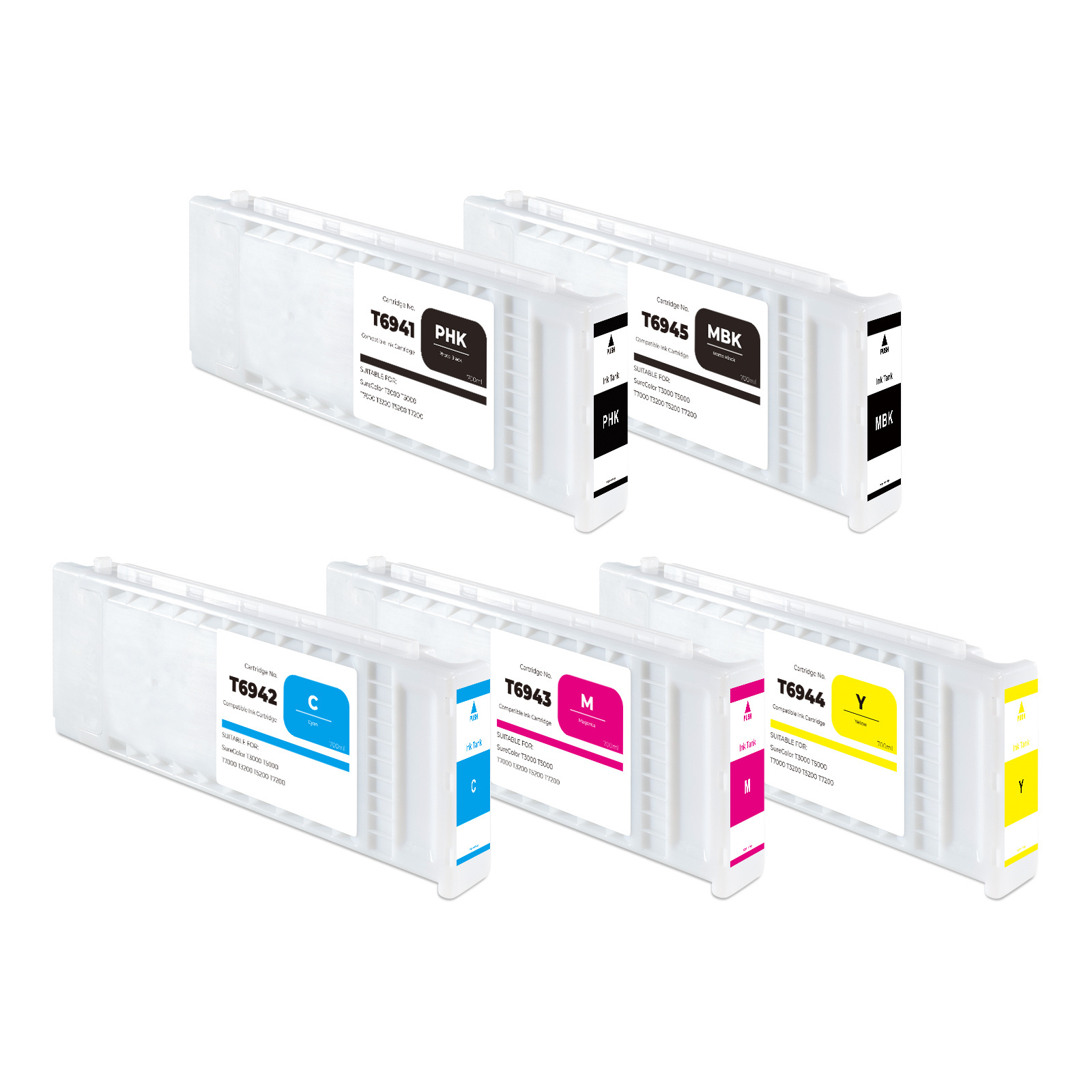 China wholesale price 700ml compatible ink cartridge for EPSON SC T3000 T5000 T7000 T3200 T5200 T7200 SureColor printers