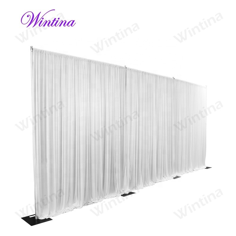 Retractable wedding background frame aluminum pipe and drape background for weddings and events