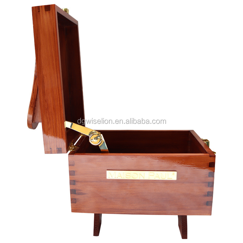 High quality custom-made packing box shoe boxes pine wooden shoe-shine kit box