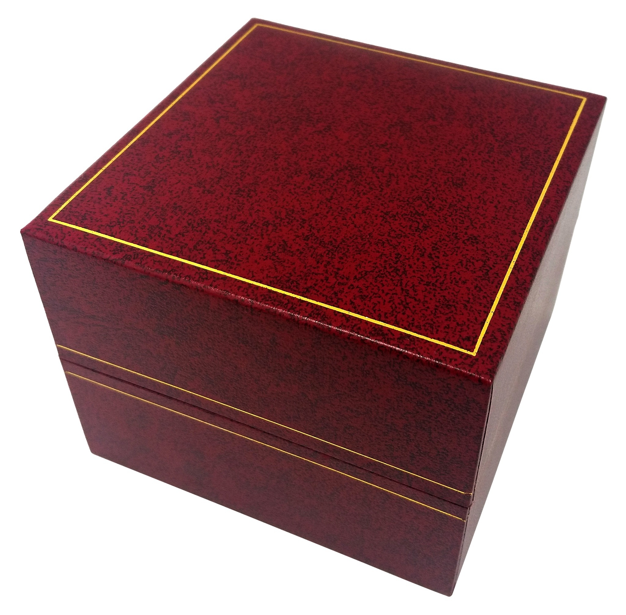 Gold line hot stamping Luxury trinket box jewelry gift box for crystal cube storage