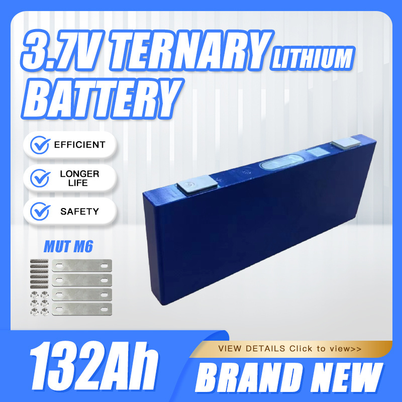 New ternary lithium battery 3.7v 132Ah high quality long life 12v 24v 48v for electric vehicles, RV, fishing boats and so on