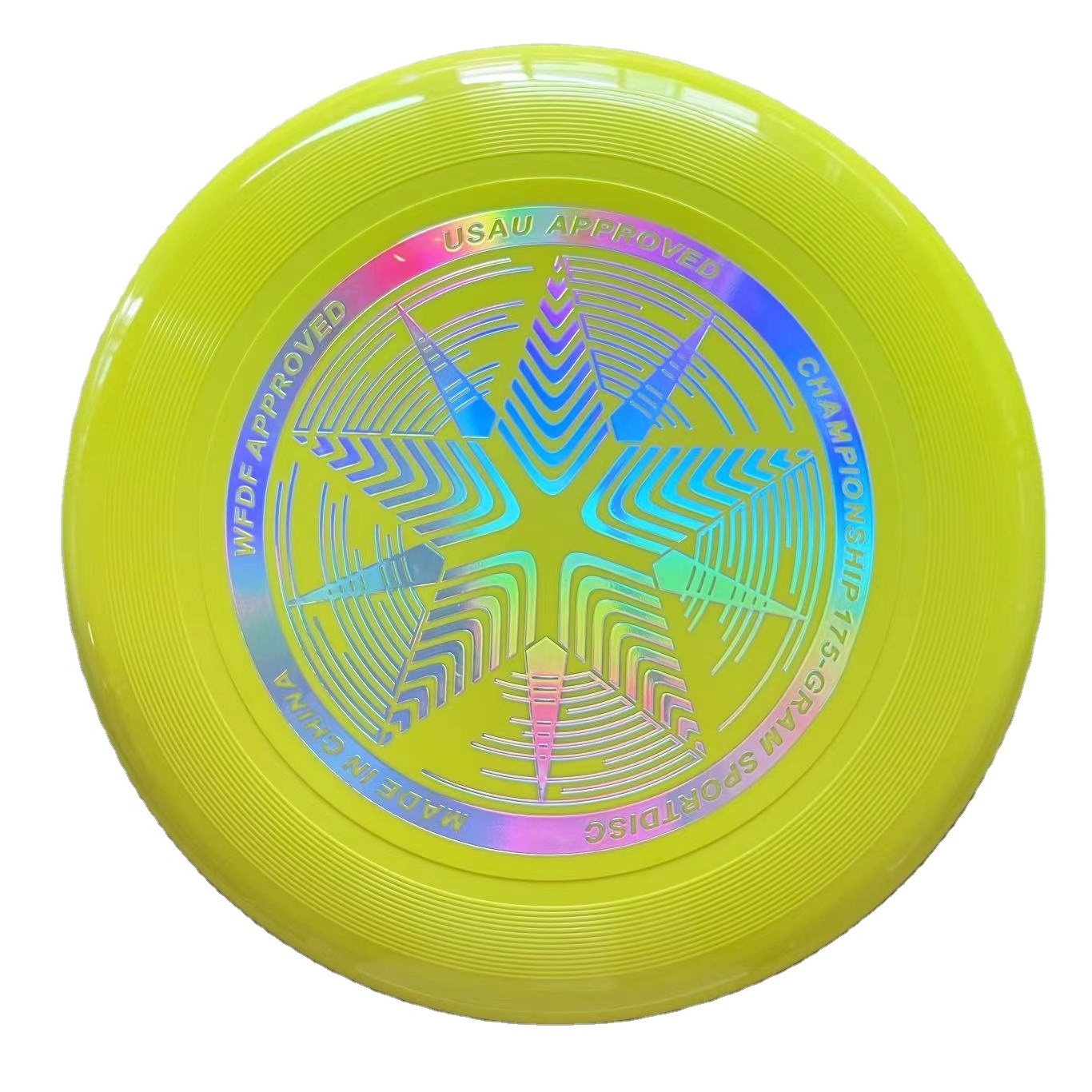 OEM customized 175g ultimate frisbeed, outdoor sports frisbeed toy backyard throwing game frisbeed, obtained WFDF certification