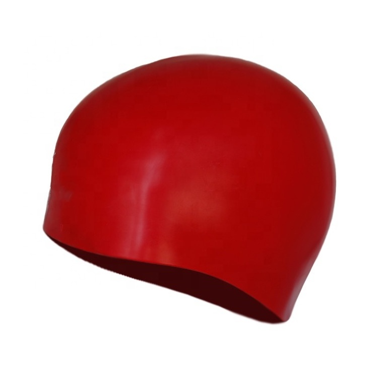 Custom Logo Thicken Silicone Seamless Swimming Cap Dome Competition Silicone Swimming Cap