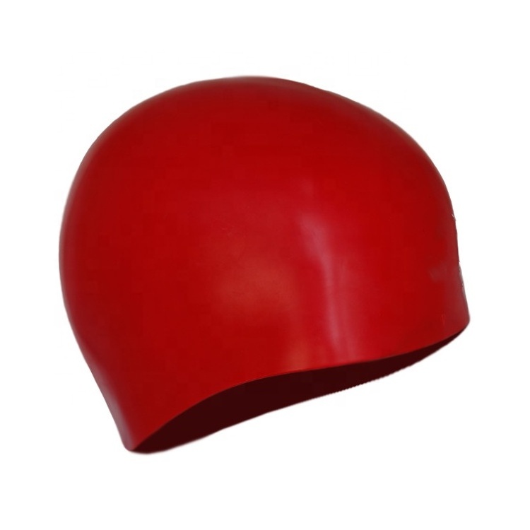 Custom Logo Thicken Silicone Seamless Swimming Cap Dome Competition Silicone Swimming Cap