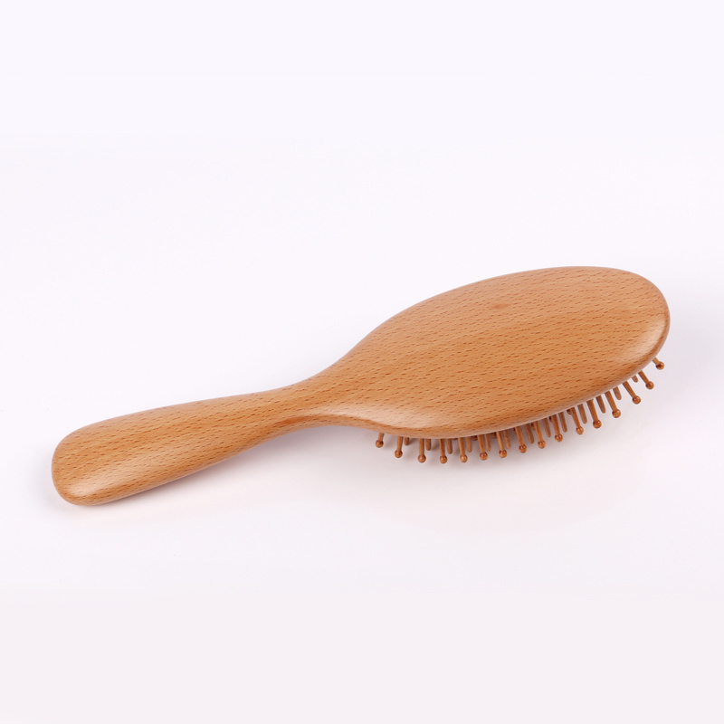 Custom Logo Large Wooden Paddle Hair brush Private Label Detangling Hair Brush Comb Scalp Massage Brush