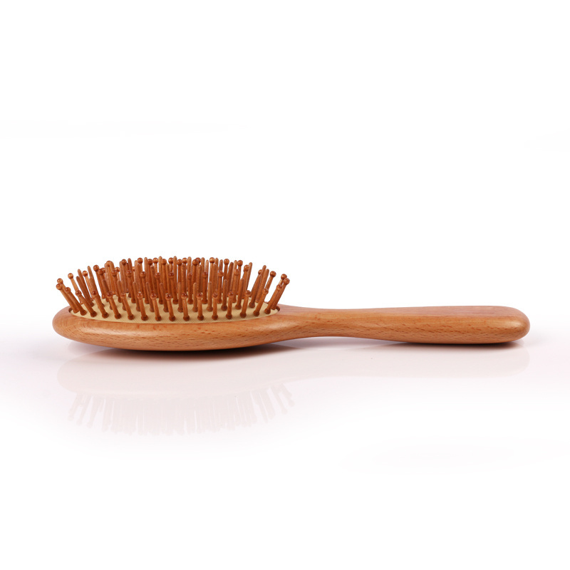 Custom Logo Large Wooden Paddle Hair brush Private Label Detangling Hair Brush Comb Scalp Massage Brush