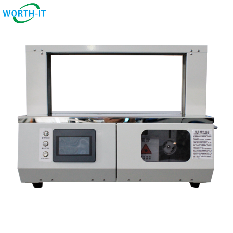 Worth-IT Automatic table top banding machine paper bander packaging wrapping and banding machine Banknote Banding Machine