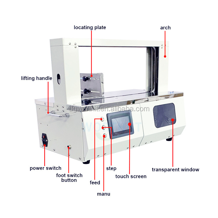 Worth-IT Automatic table top banding machine paper bander packaging wrapping and banding machine Banknote Banding Machine