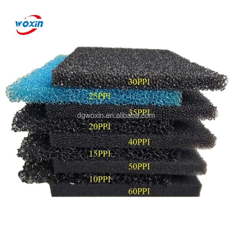 WOXIN 10ppi polyurethane foam sponge filters with glue layer for hydrodermabrasion machine