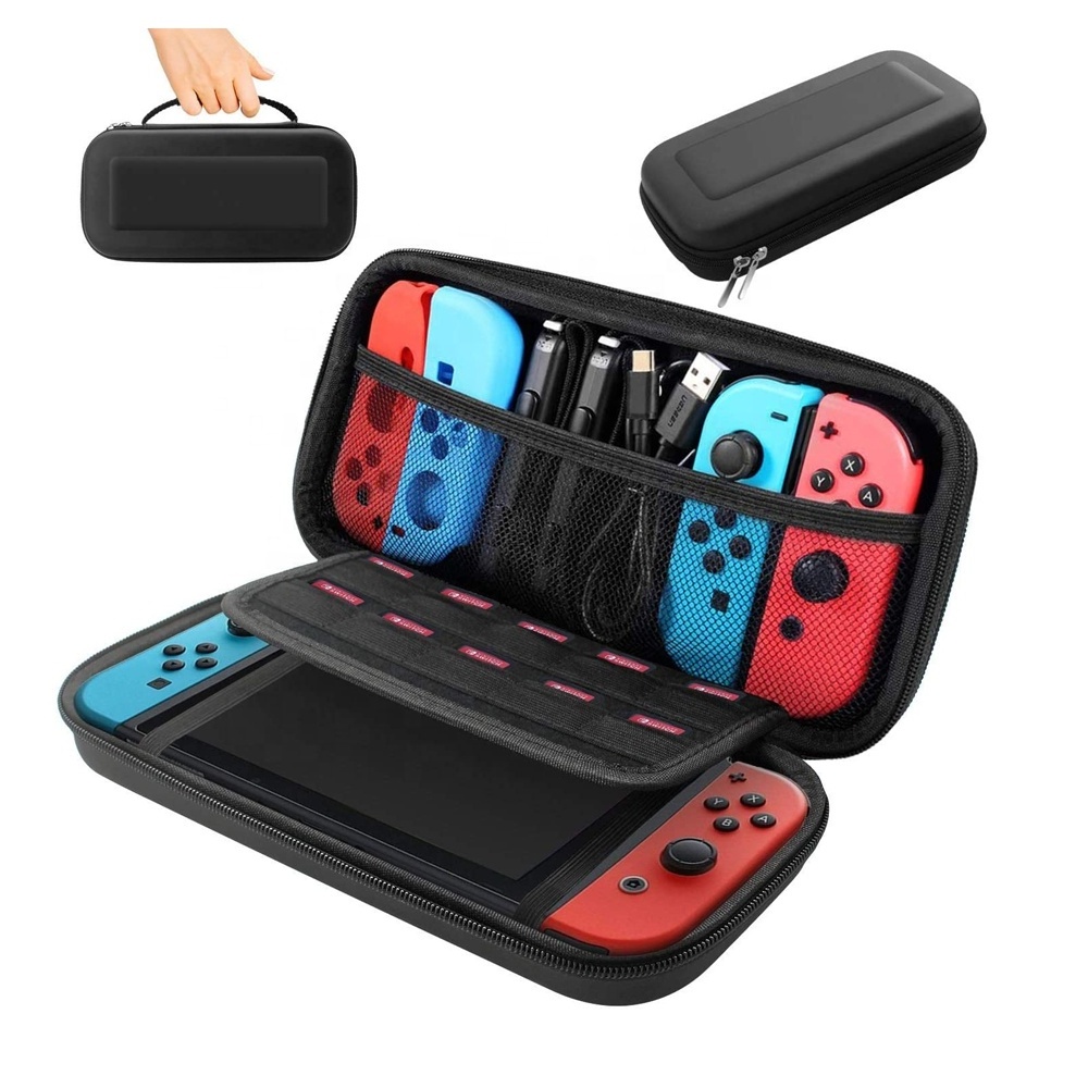 Nintendo Switch Carrying Case Hard Shell Travel Carrying Box Case for Nintendo Switch with 10 Game Cards Holders Portable Pouch