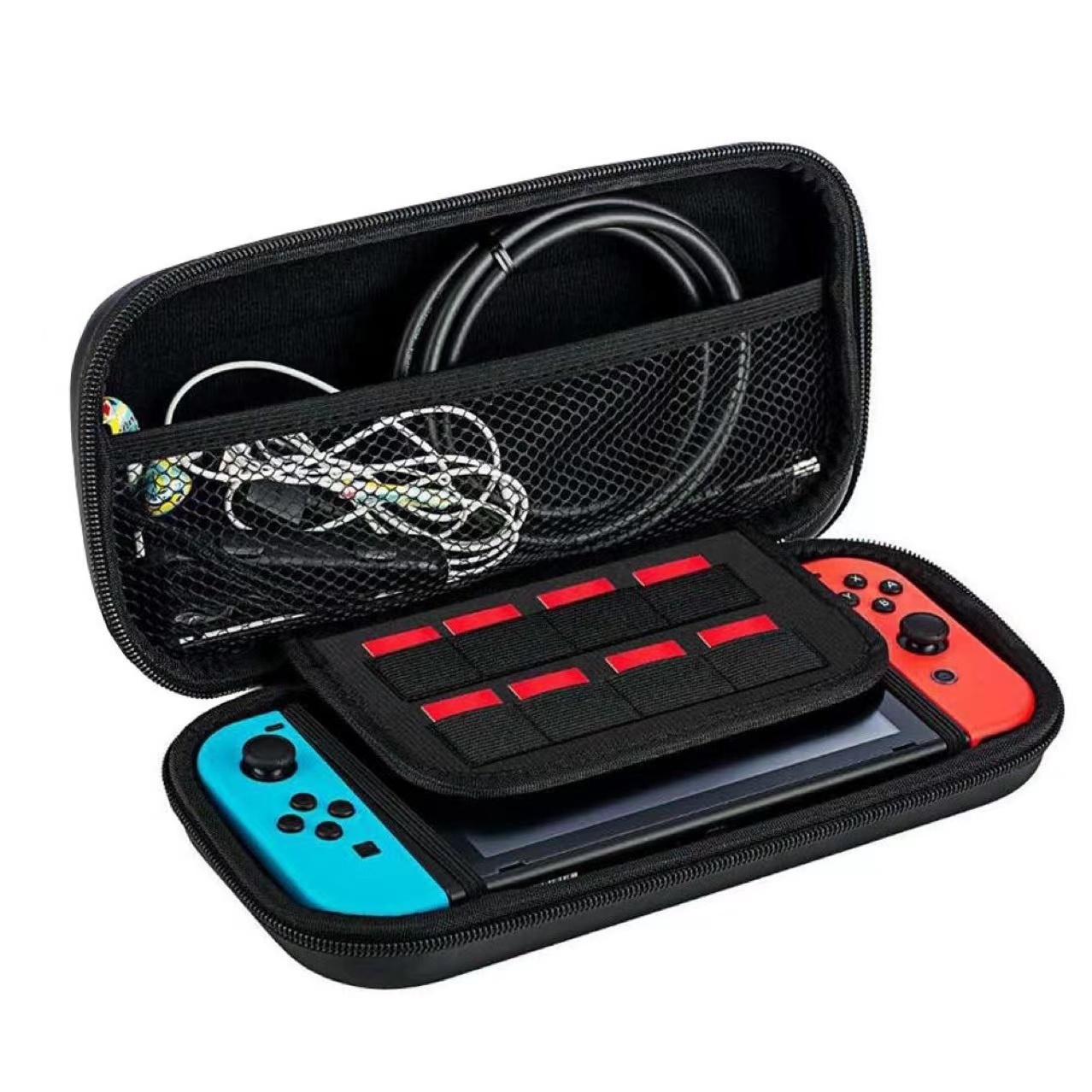 Nintendo Switch Carrying Case Hard Shell Travel Carrying Box Case for Nintendo Switch with 10 Game Cards Holders Portable Pouch