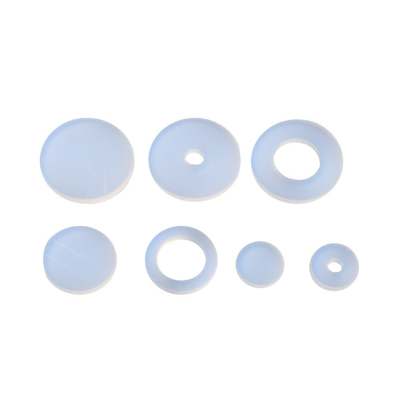 Food grade round transparent silicone sealing ring shock cushion waterproof rubber gasket non-slip silicone gasket