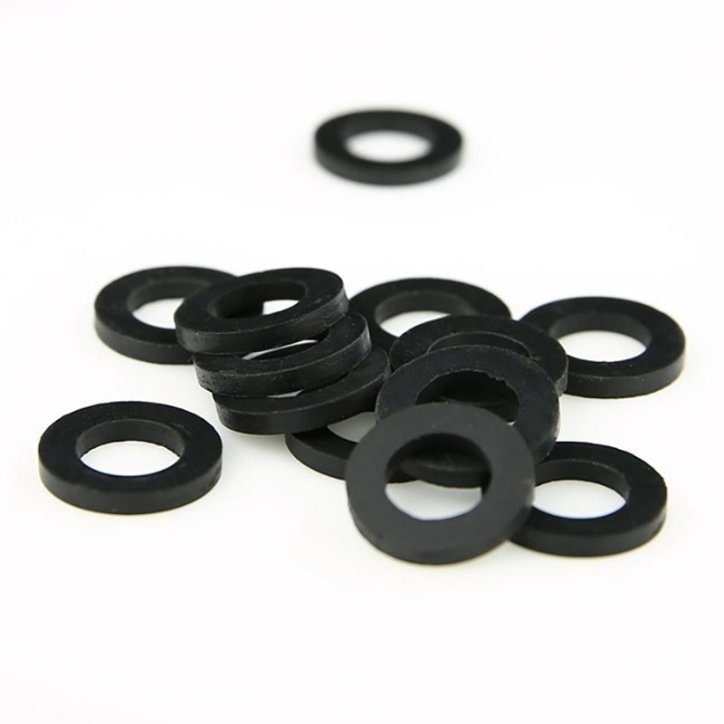 Rubber black flat gasket screw non slip mesh rubber gasket spot molded silicone rubber gasket for syringe