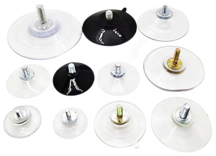 Custom Wholesale Vacuum Glass Clear Sucker Silicone Rubber Suction Cups Clear