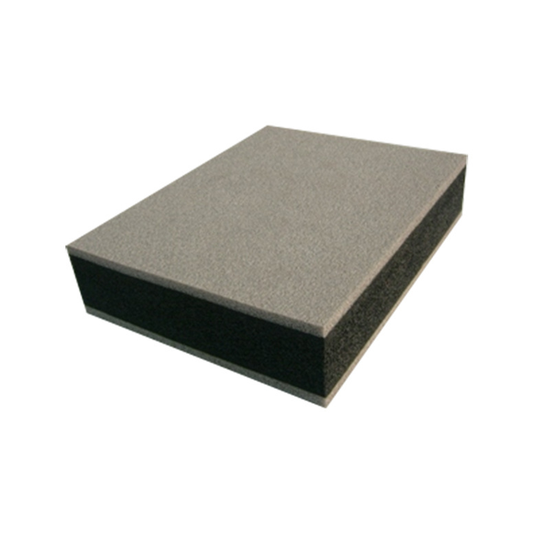 Wholesale black gray polyurethane sponge pu foaming high density shockproof flame retardant sponge perforated foam sheet