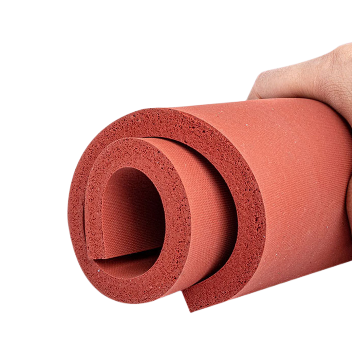 High quality high temperature resistant foam silicone ring hot pressed red silicone foam