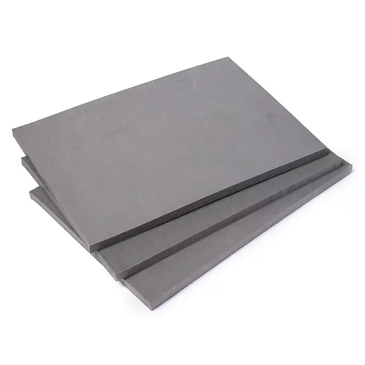 Wholesale black gray polyurethane sponge pu foaming high density shockproof flame retardant sponge perforated foam sheet