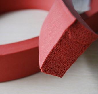 High temperature resistance silicone seal strip foam sponge rubber seal strip