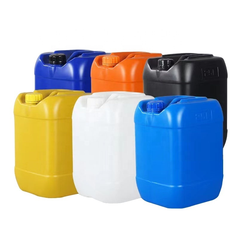 Hot Sale 25L HDPE Blue White Plastic Barrel Inner Lid Jerry Can for Chemicals Oil Water Storage