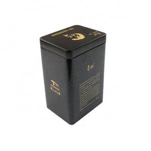 Customized Square Green Tea Tin Can, Airtight Tea Tin Box