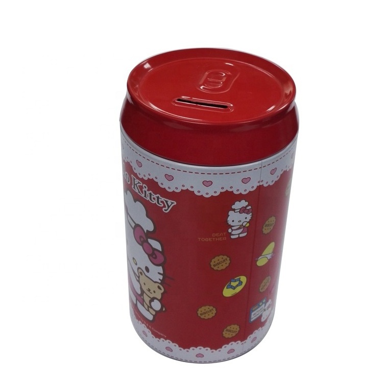 Tin Can Money Box Cola Tin Shape, Coca Shaped Tin Box, Cola Tin Can