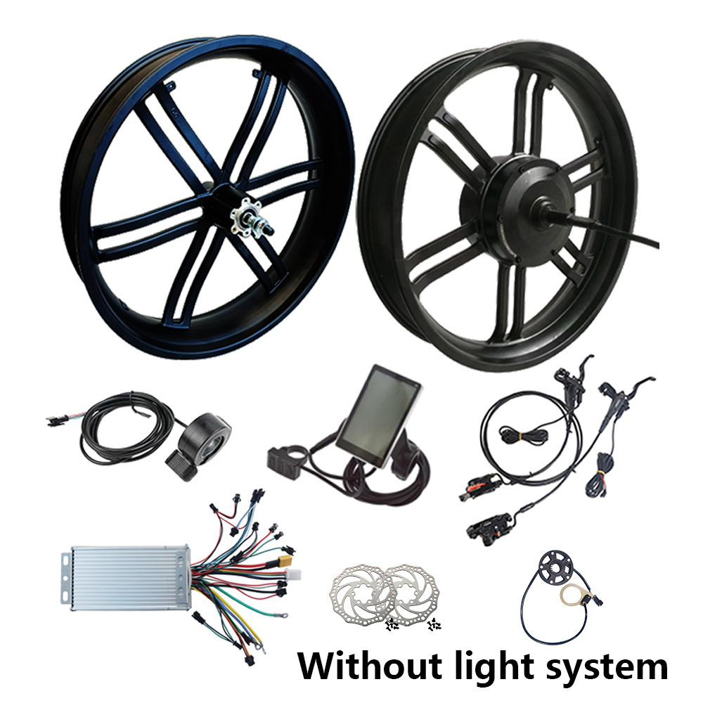 20x4.0 20 Inch Geared 48V 750W Fat Tire Rear Hub Motor E Electric Bicycle Bike Conversion Kit