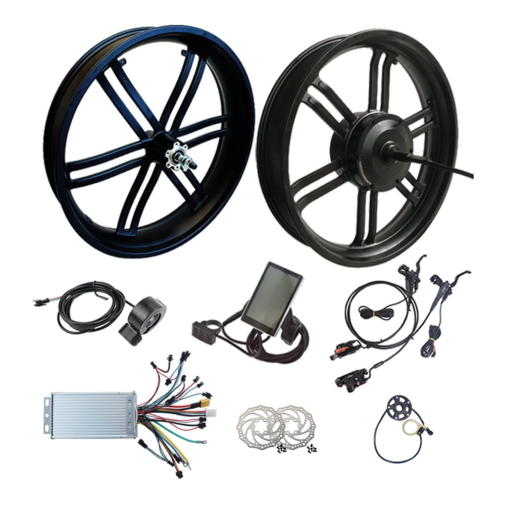 20x4.0 20 Inch Geared 48V 750W Fat Tire Rear Hub Motor E Electric Bicycle Bike Conversion Kit