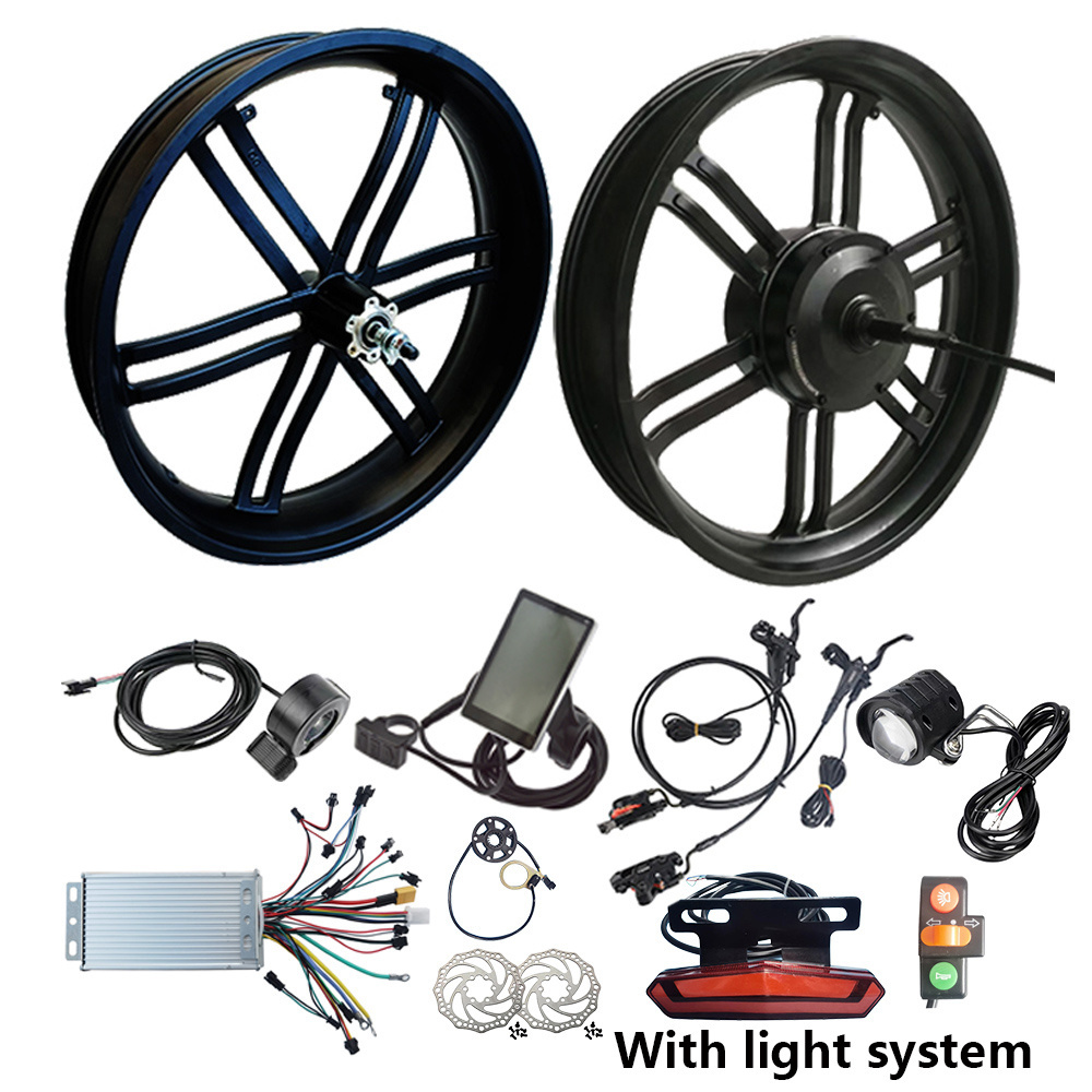 20x4.0 20 Inch Geared 48V 750W Fat Tire Rear Hub Motor E Electric Bicycle Bike Conversion Kit