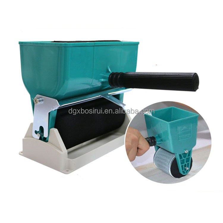 Wood working manual gluing machine carton packaging glue roller