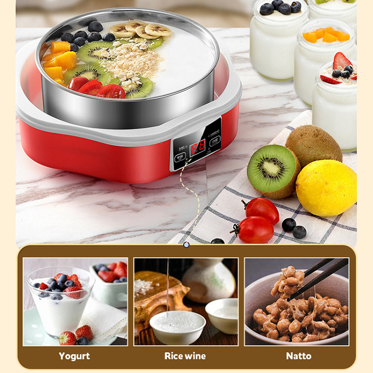 Professional product large capacity stainless steel hot sale electric yogurt maker machine for home