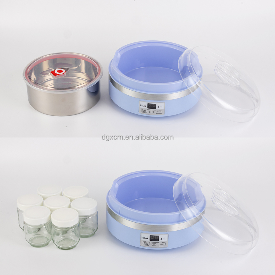 OEM ODM electric yogurt making machine household stainless pot/7 jar yoghurt maker machine