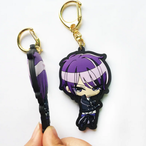 Japanese anime PVC doll key pendant doll action diagram Cartoon Keychain Silicone Cute Key Chains